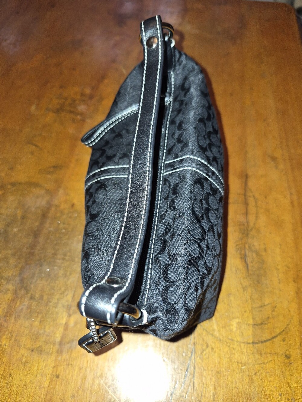 Coach Black Signature Mini Shoulder Bag - Picture 5 of 6